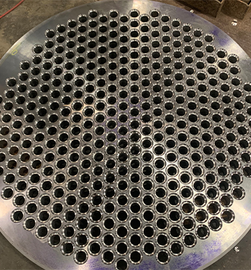 Tubeholes drilled